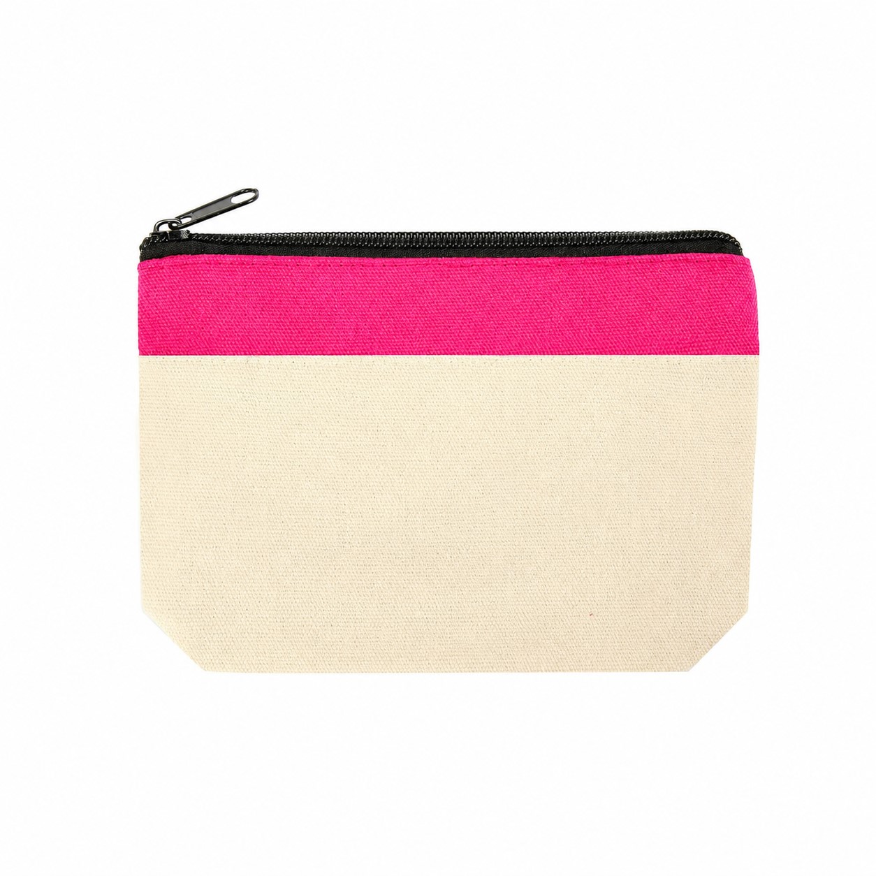 Zippered Storage Travel Pouch — Fuchsia Pink