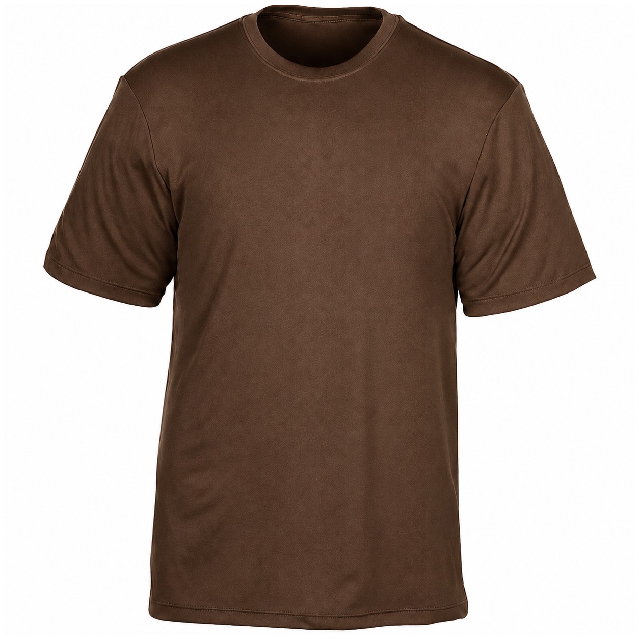 Moisture Wicking Polyester T Shirt — Brown