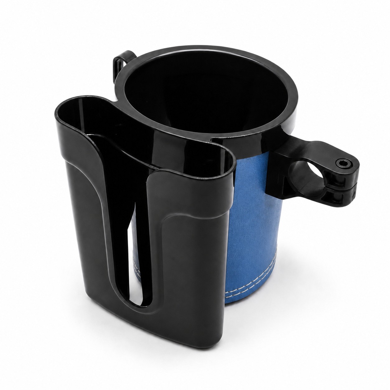 Bike Cup Holder With Phone Compartment — Blue