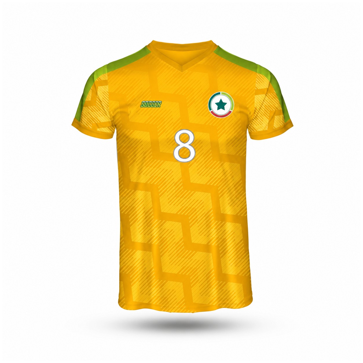 Performance Crew Neck Soccer Jersey — Gold