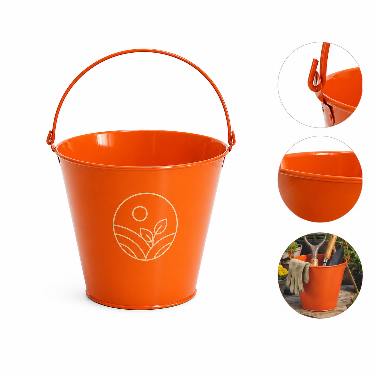 Swing Handle Metal Beverage Bucket