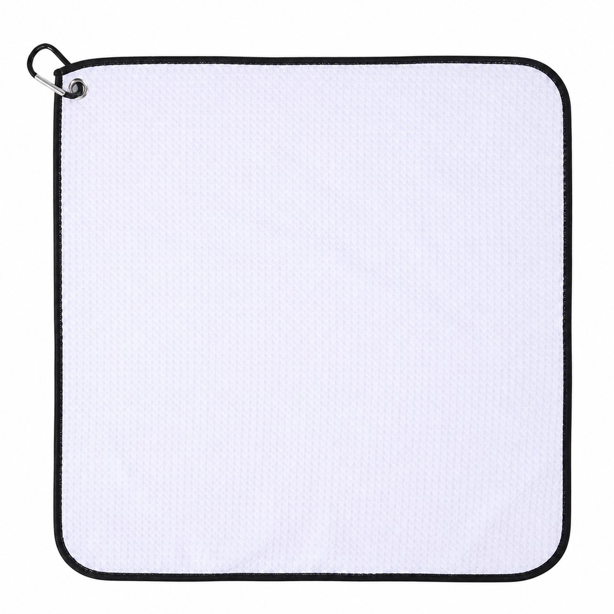 Square Waffle Golf Towel With Carabiner — view 2