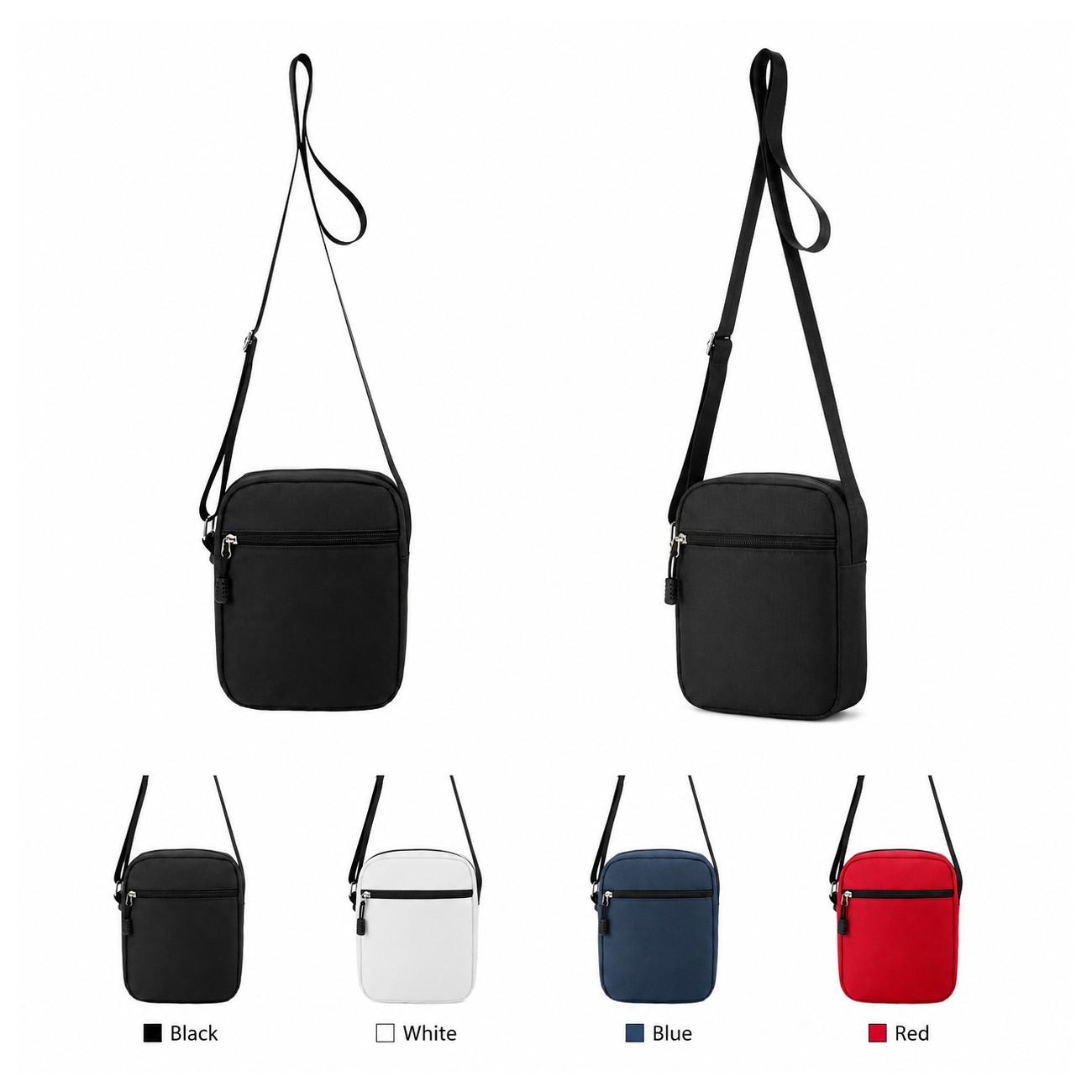 600D Polyester Crossbody Sling Bag