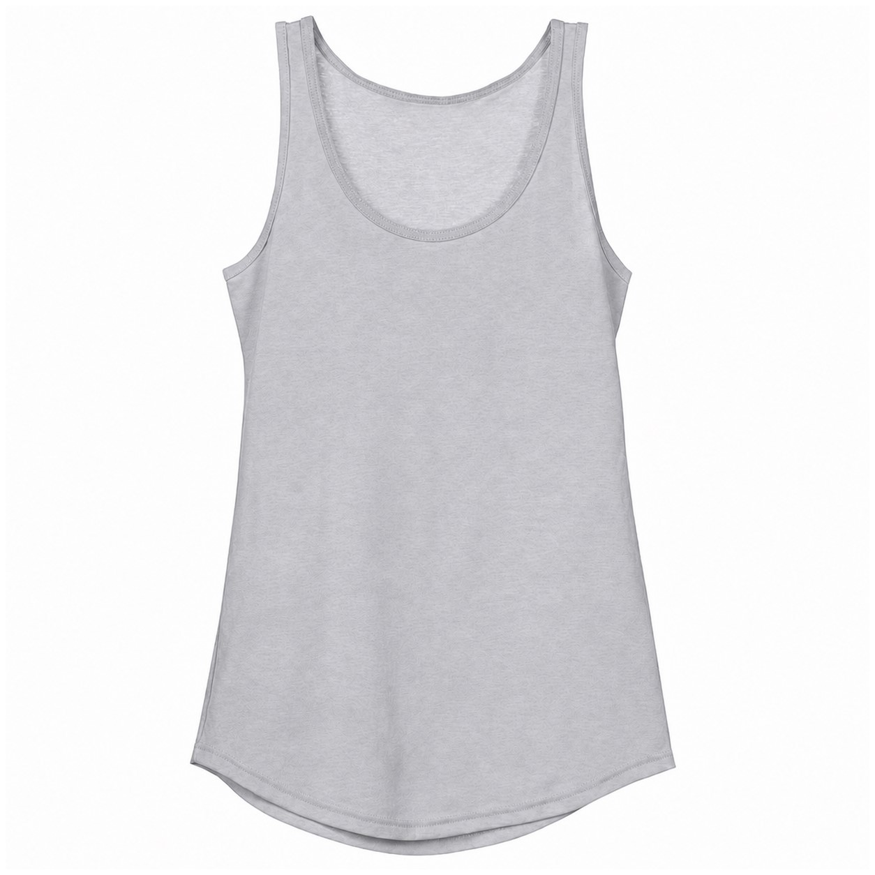 Ladies Cotton Classic Tank Top — Silver