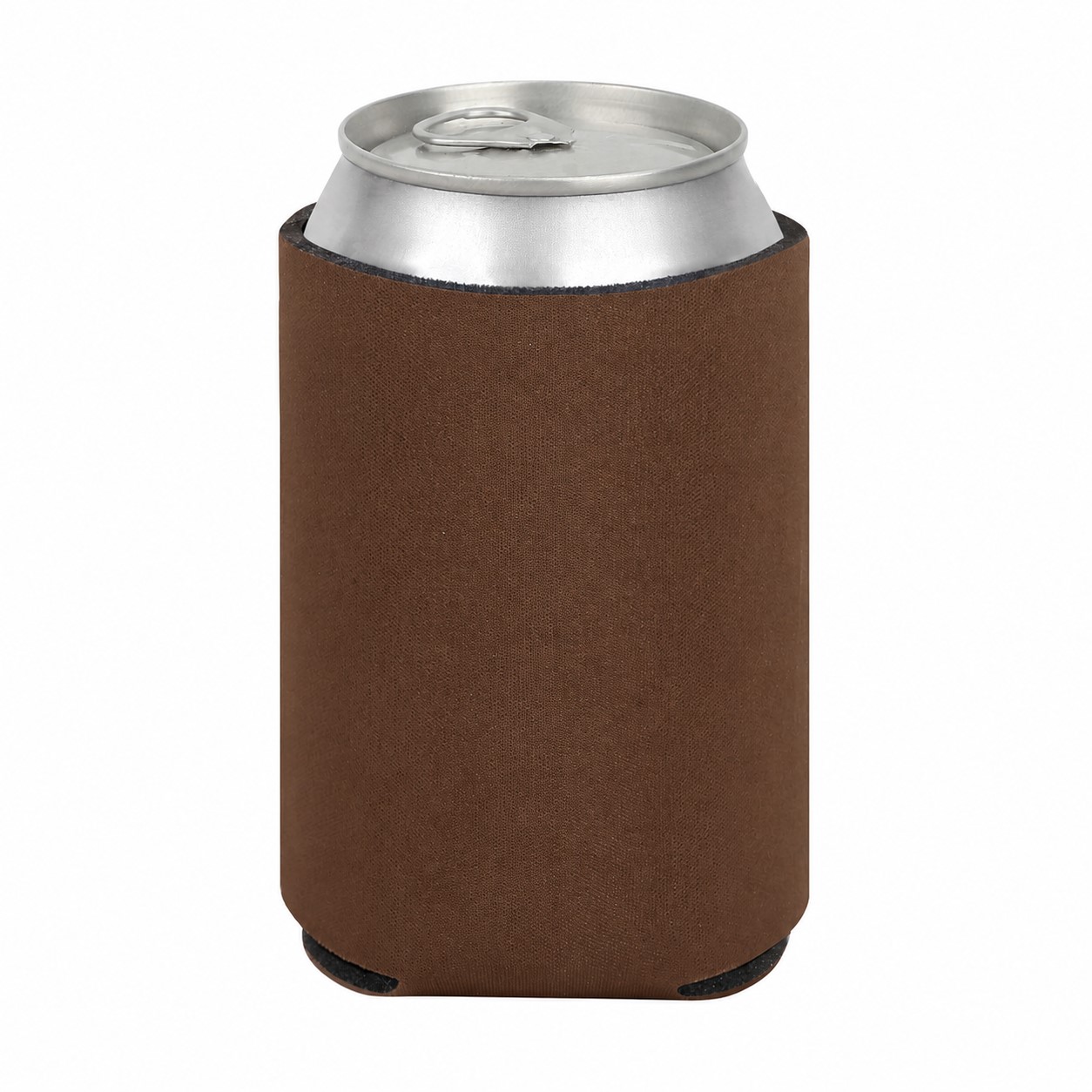Economy Foam Can Cooler — Brown