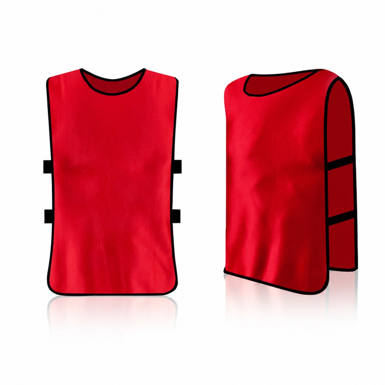Adult Elastic Activity Vest — Red