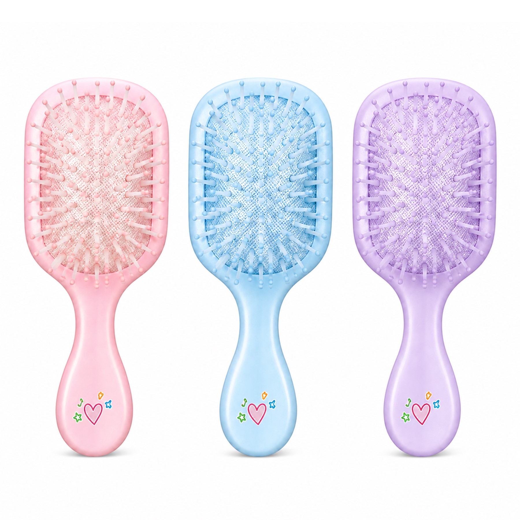 Soft Cushion Plastic Detangling Hair Brush
