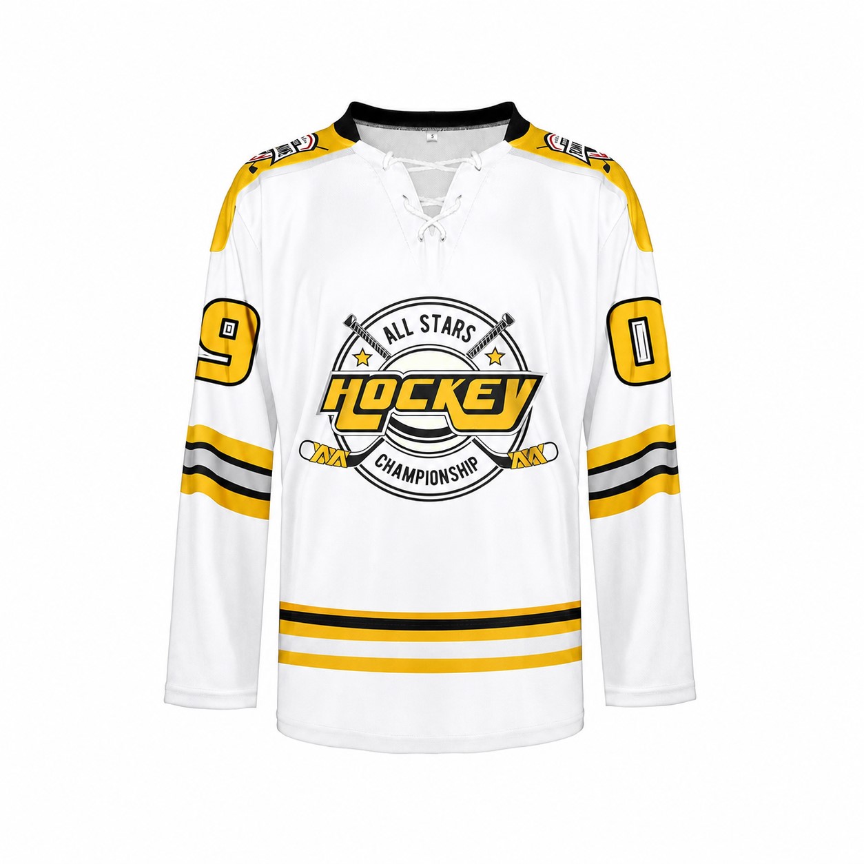 Polyester Performance Sports Jersey — Clear White