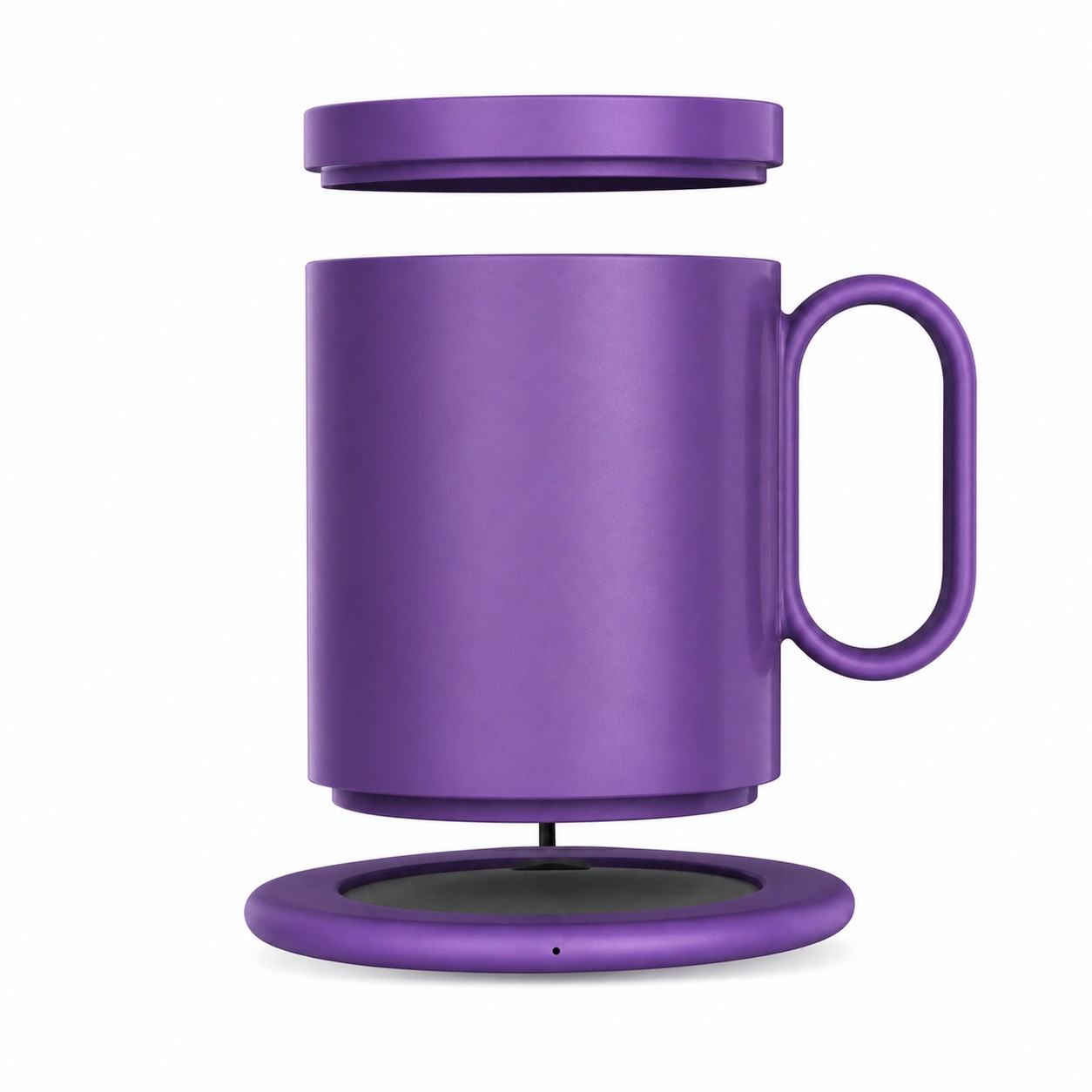 Desktop Warming Mug Charger Set — Purple