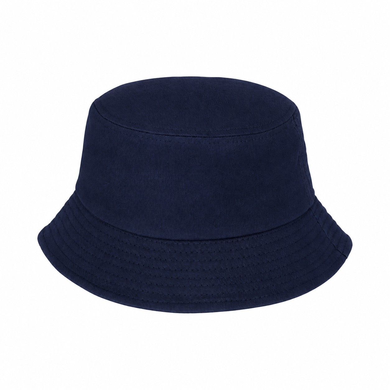Cotton Twill Bucket Hat — Navy Blue