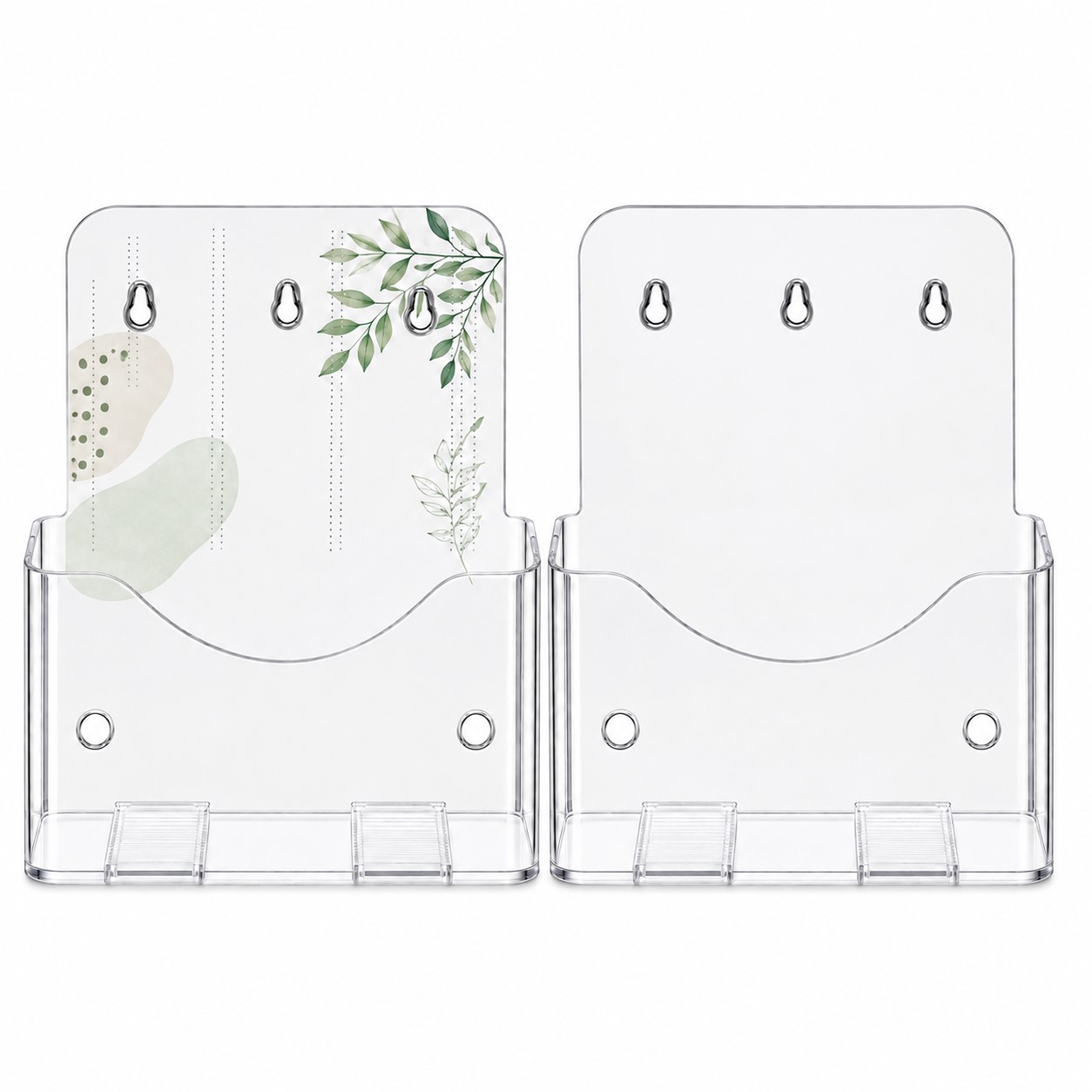 Acrylic Brochure Holder With Hanging Holes