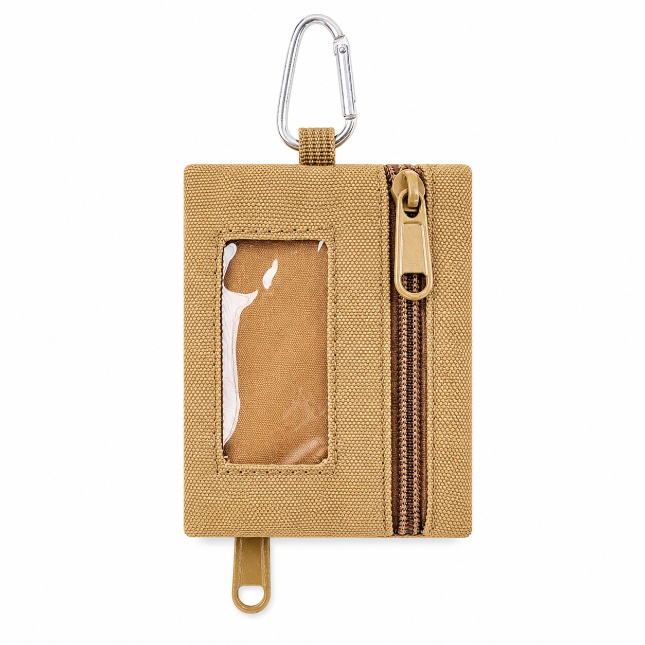 Transparent Window Nylon Organizer Pouch With Carabiner — view 2