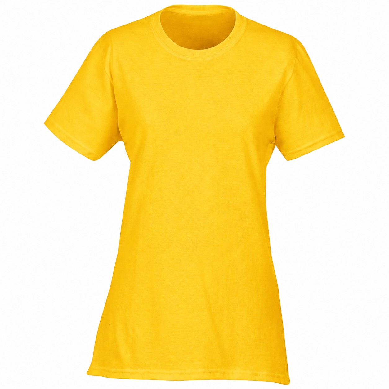 Ladies Blend Short Sleeve Tee — Yellow
