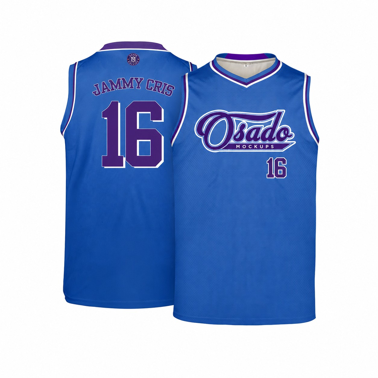 Polyester Basketball Team Jersey — Blue