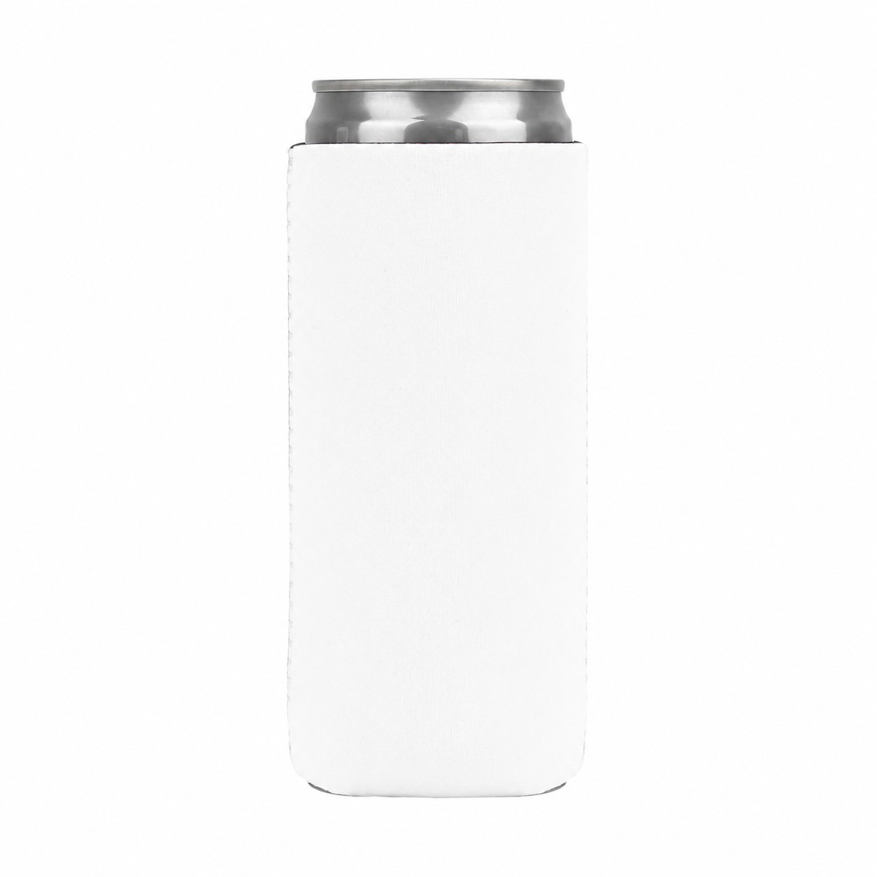 Slim Neoprene Can Cooler — White