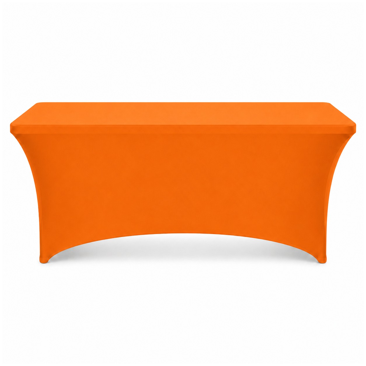 Four Foot Stretch Fitted Table Cover — Orange