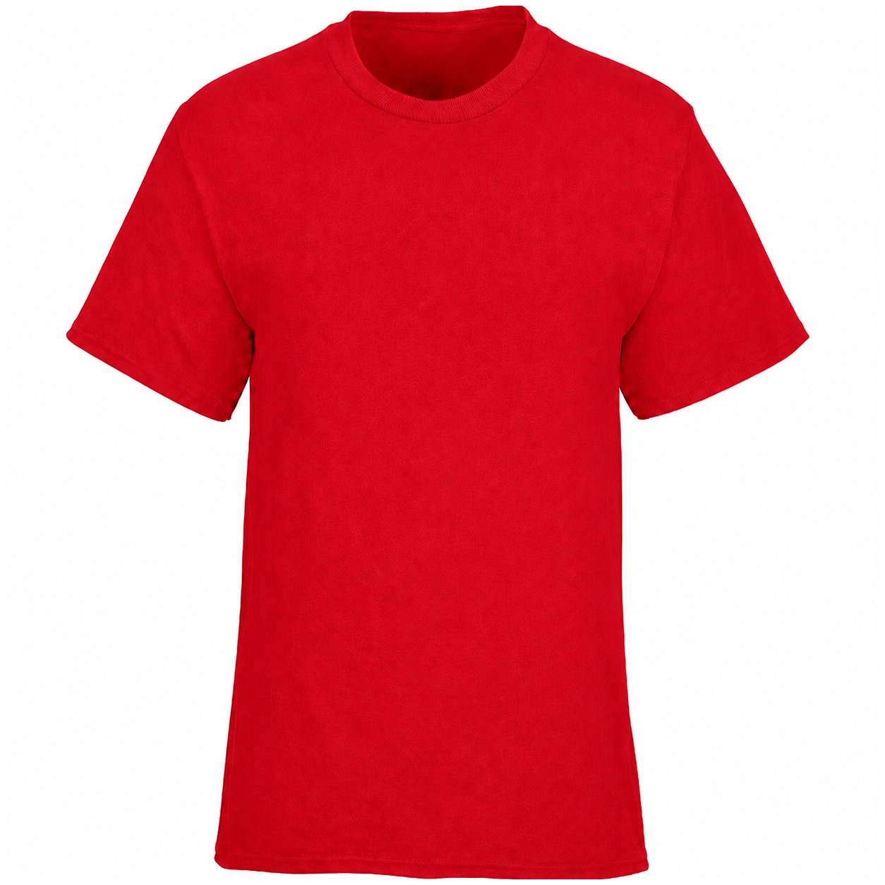 Recycled Cotton-Polyester Blend T-Shirt — Red