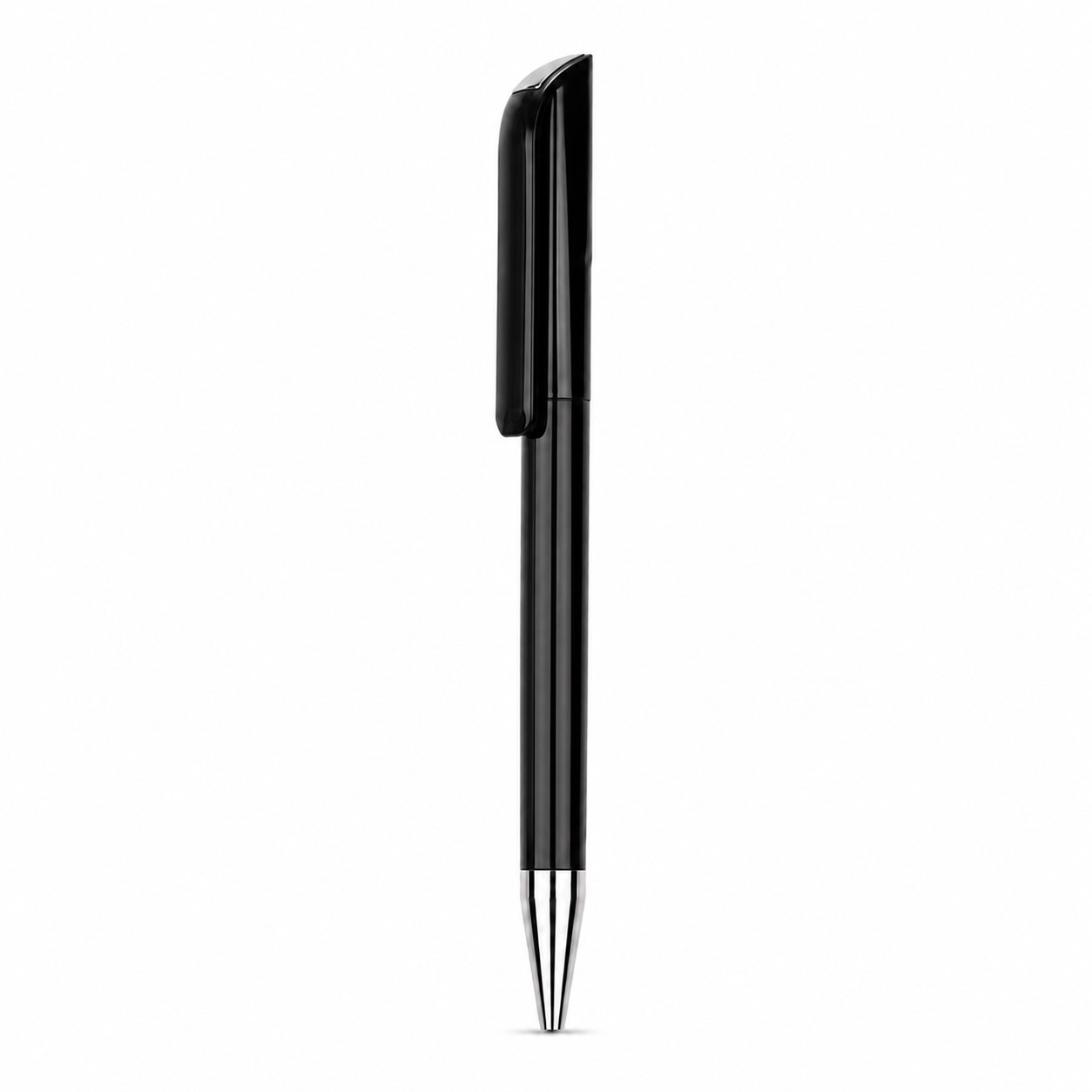 Slim Plastic Twist Action Ballpoint Pen — view 2