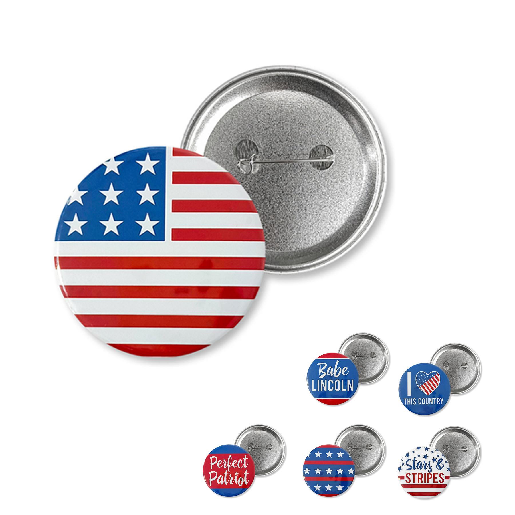 Round Metal Pinback Button