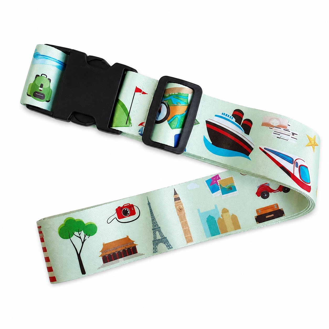 Adjustable Polyester Cross Luggage Strap — view 2