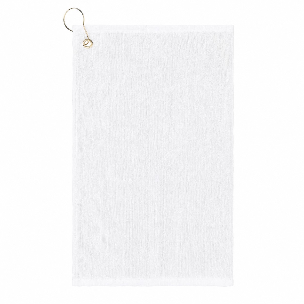 Cotton Velour Golf Towel — White