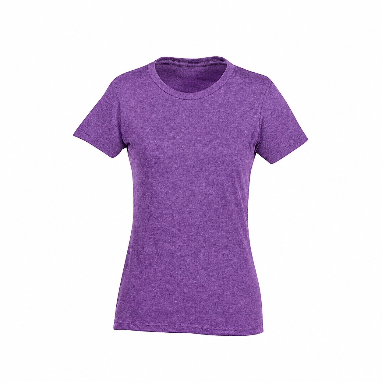Ladies Combed Ringspun Cotton Blend Tee — Purple