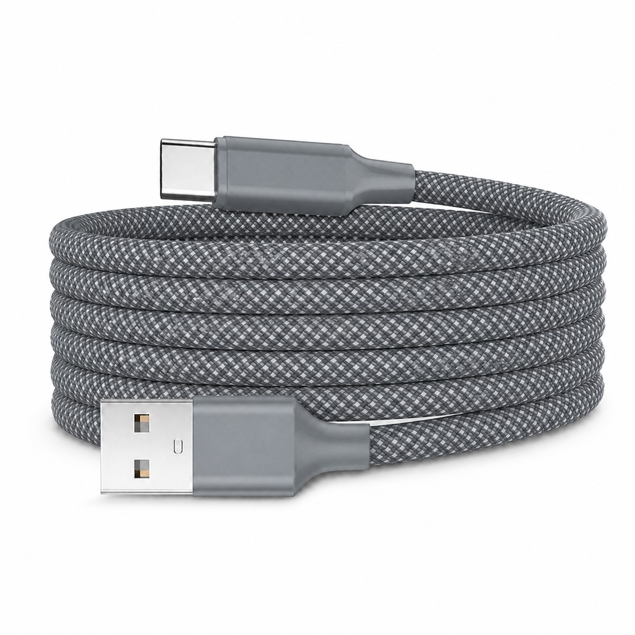 Self Winding Charging Cable — Gray