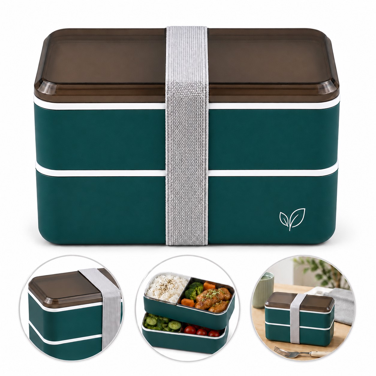 Stacked Polypropylene Meal Container Set