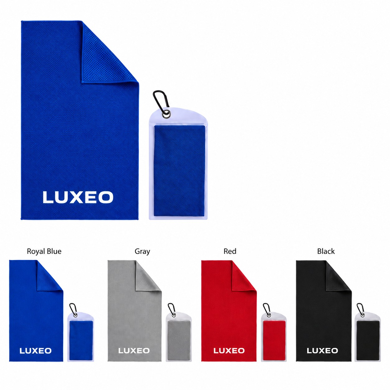 Polyester Cooling Towel With Zip Pocket