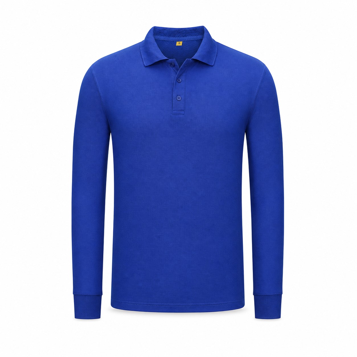 Long Sleeve Polyester Polo Shirt — view 2