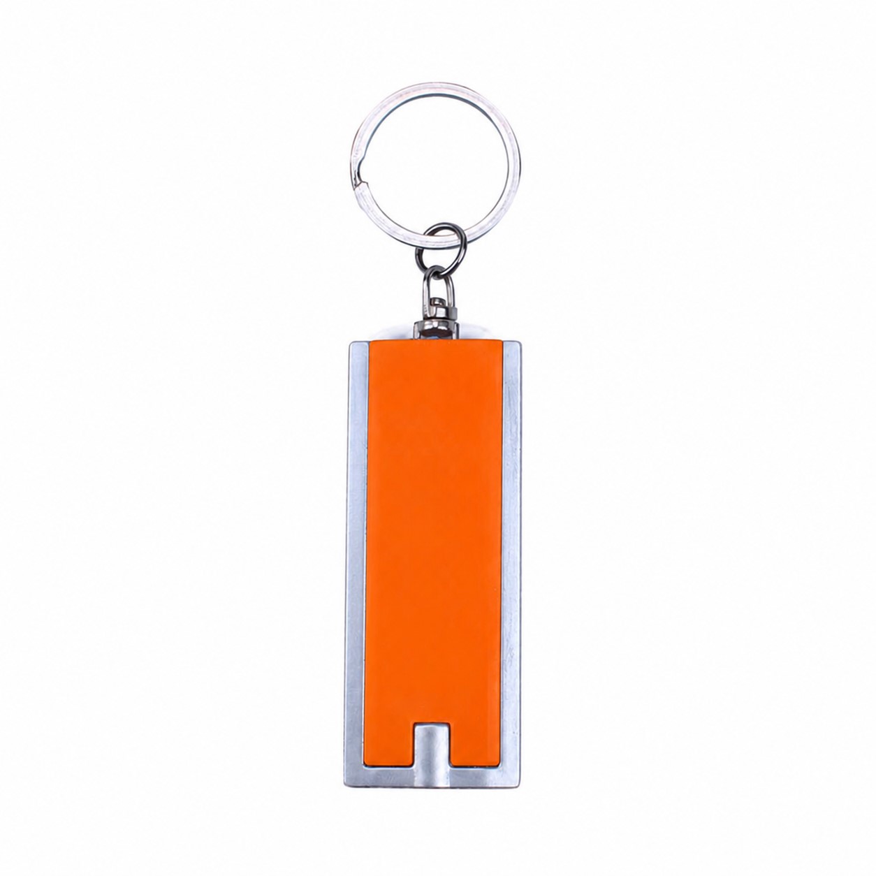 LED Flashlight Keychain — Orange