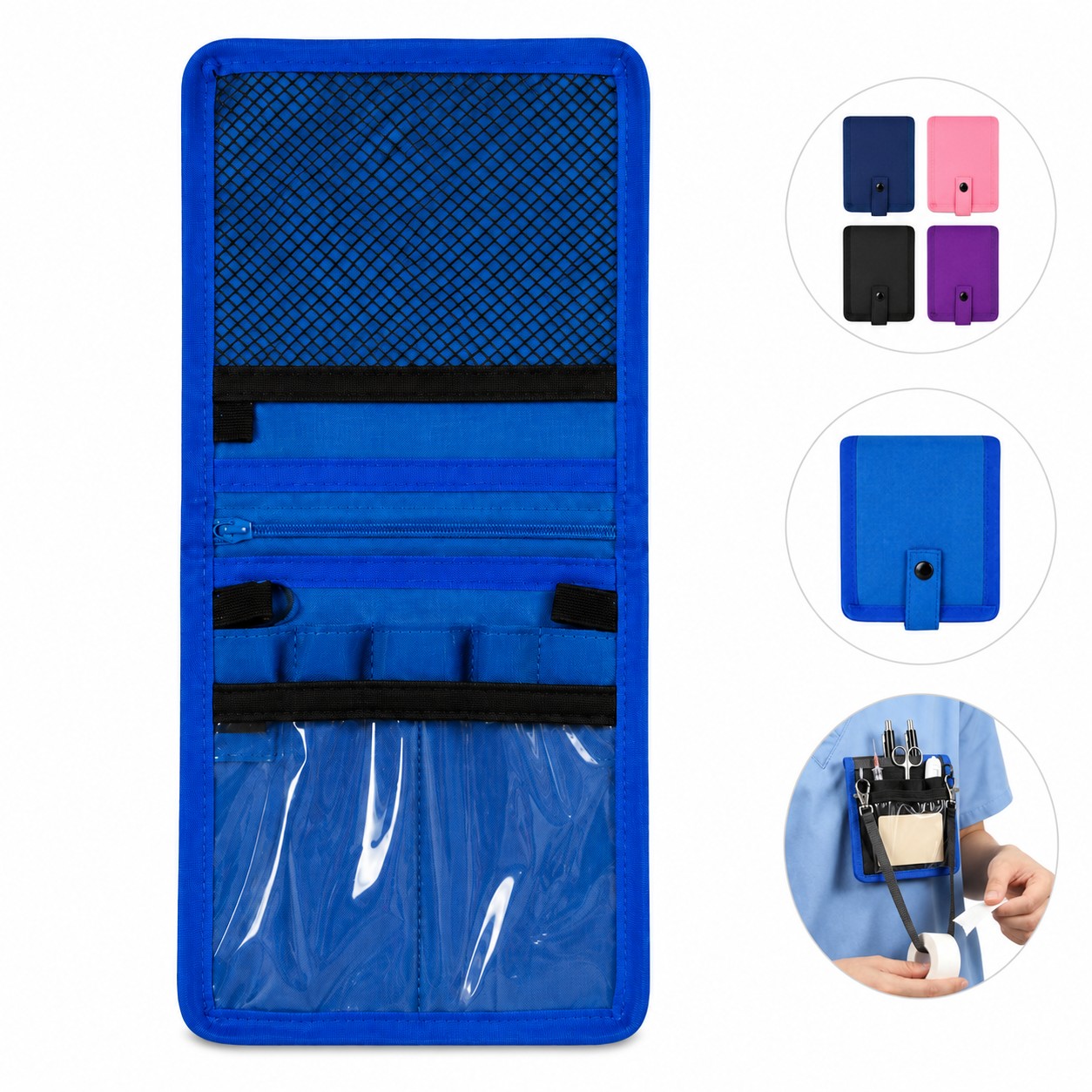 Fold Open Polyester Nurse Tool Pouch