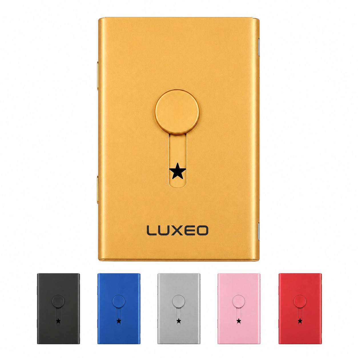 Push Button Metal Business Card Holder