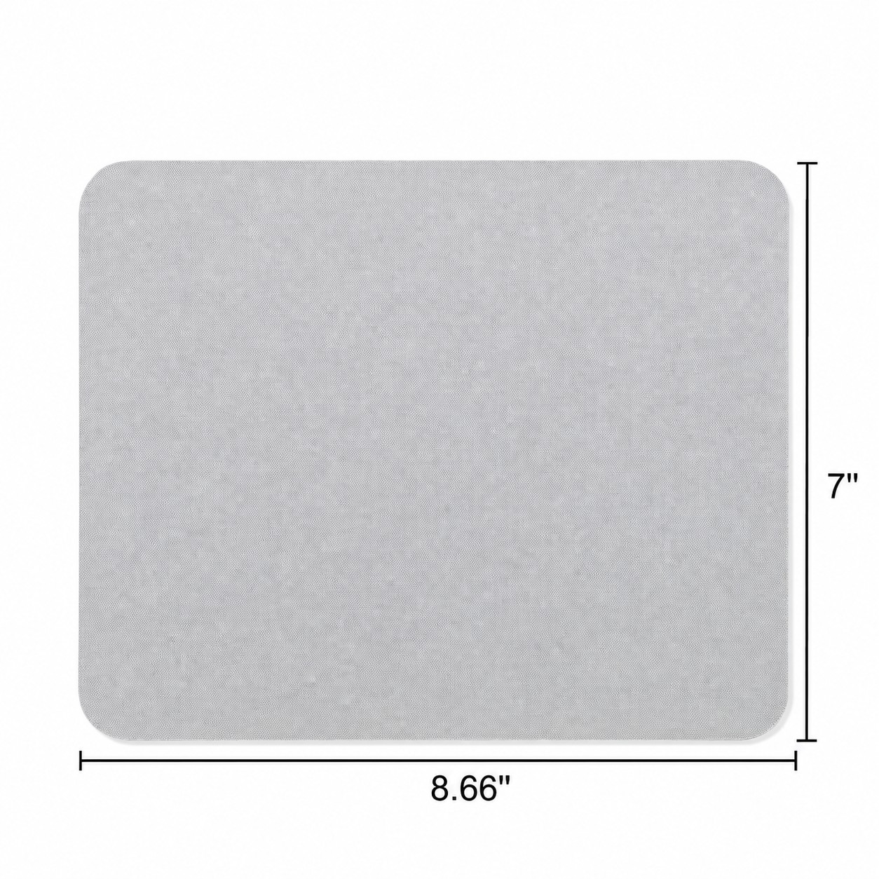 Soft Surface Fabric Mouse Pad — Silver