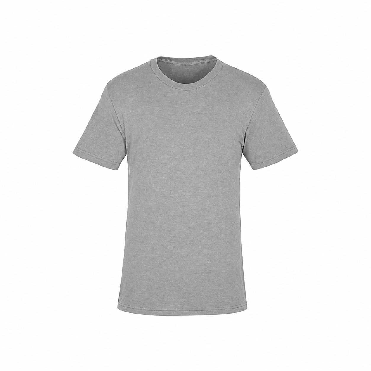 Fine Jersey Cotton Polyester Tee — Gray