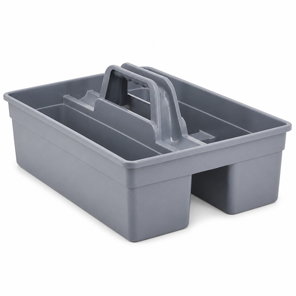 Divided Polypropylene Utility Caddy With Handle — view 2