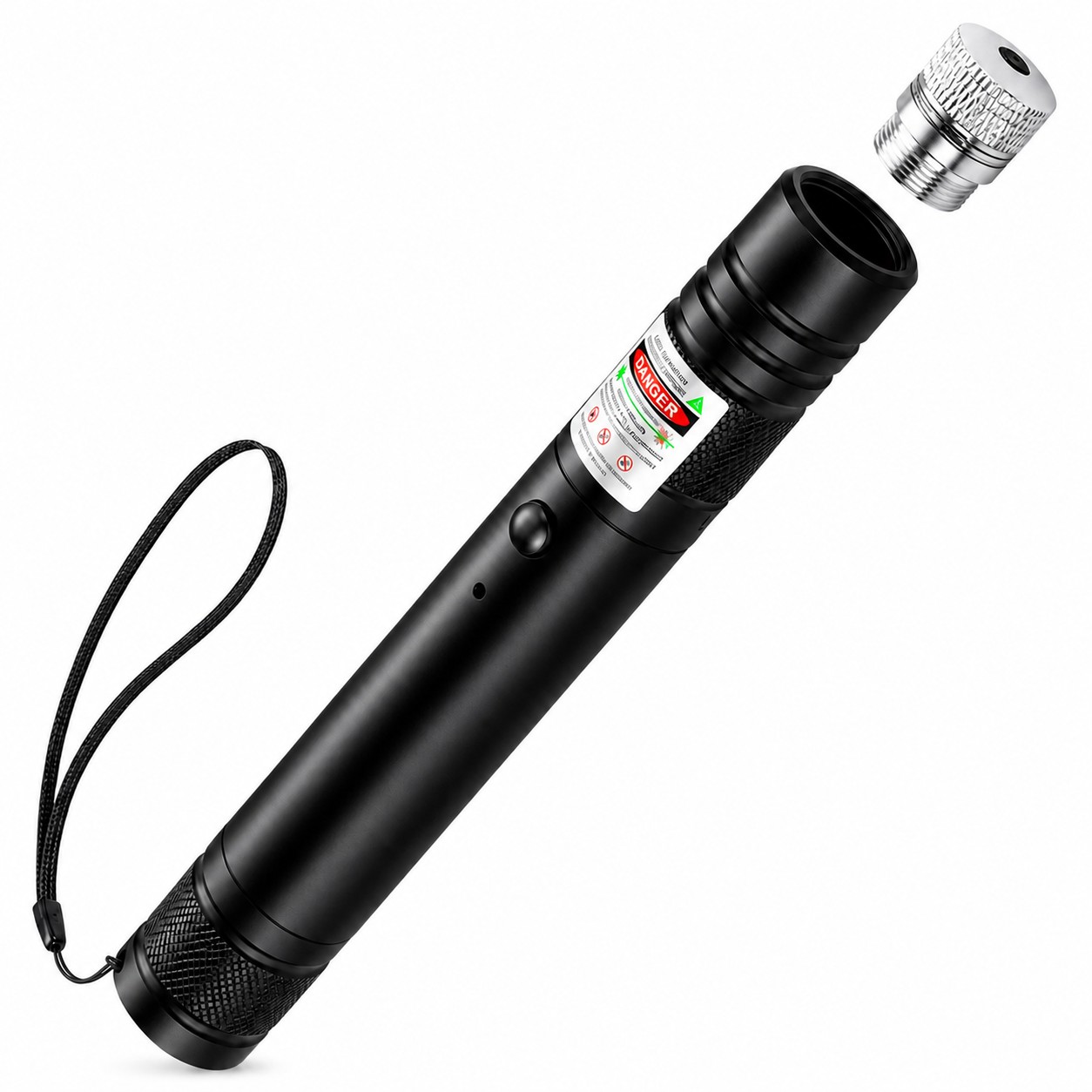 Rechargeable Metal Laser Pointer — Black