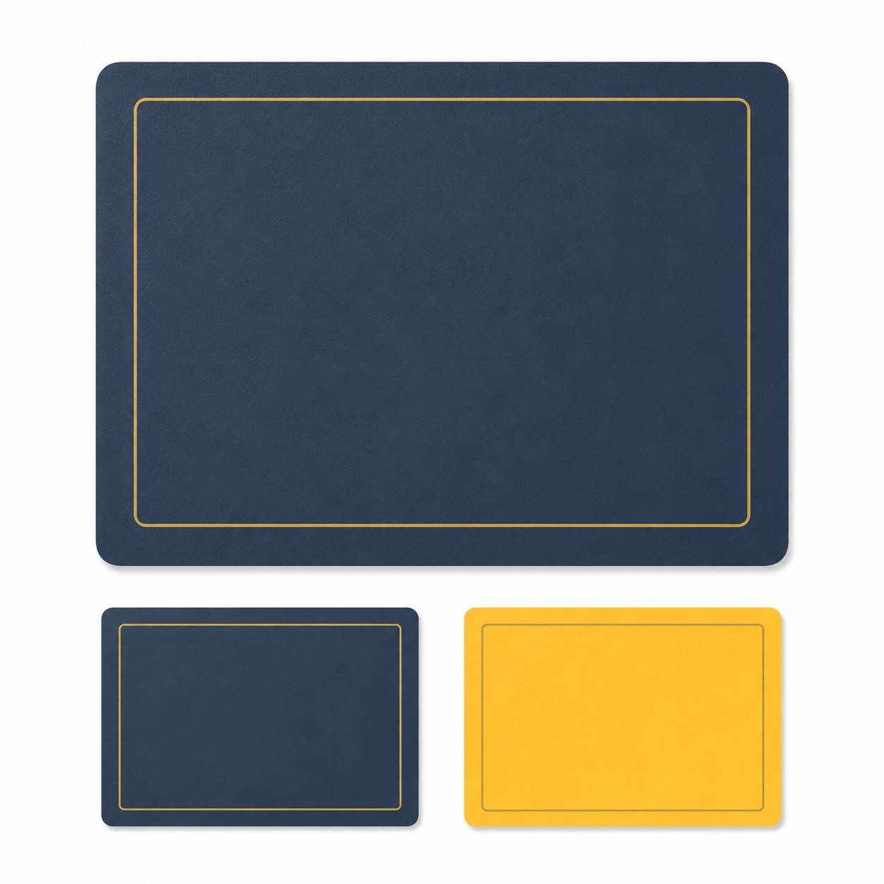 Double Sided Faux Leather Placemat