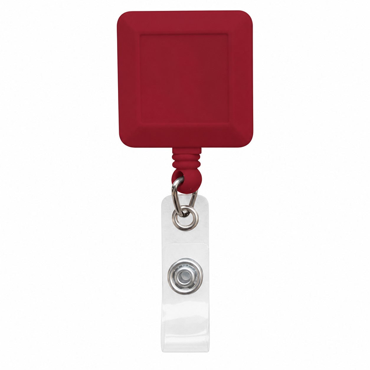 Square ABS Badge Reel With Belt Clip — view 2