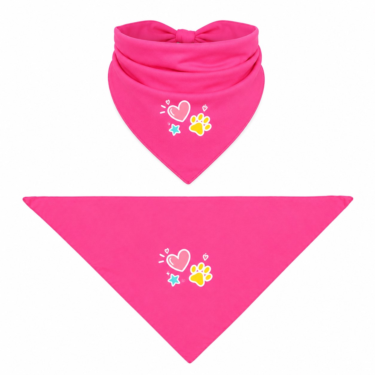Large Polyester Triangle Pet Bandanna