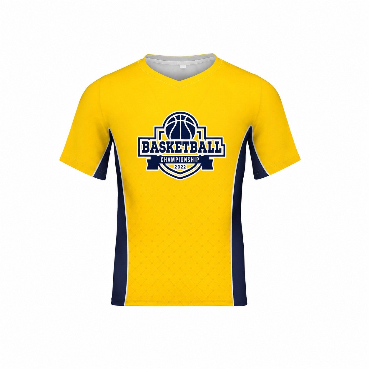 Moisture-Wicking Polyester Crew Neck T-Shirt — Yellow
