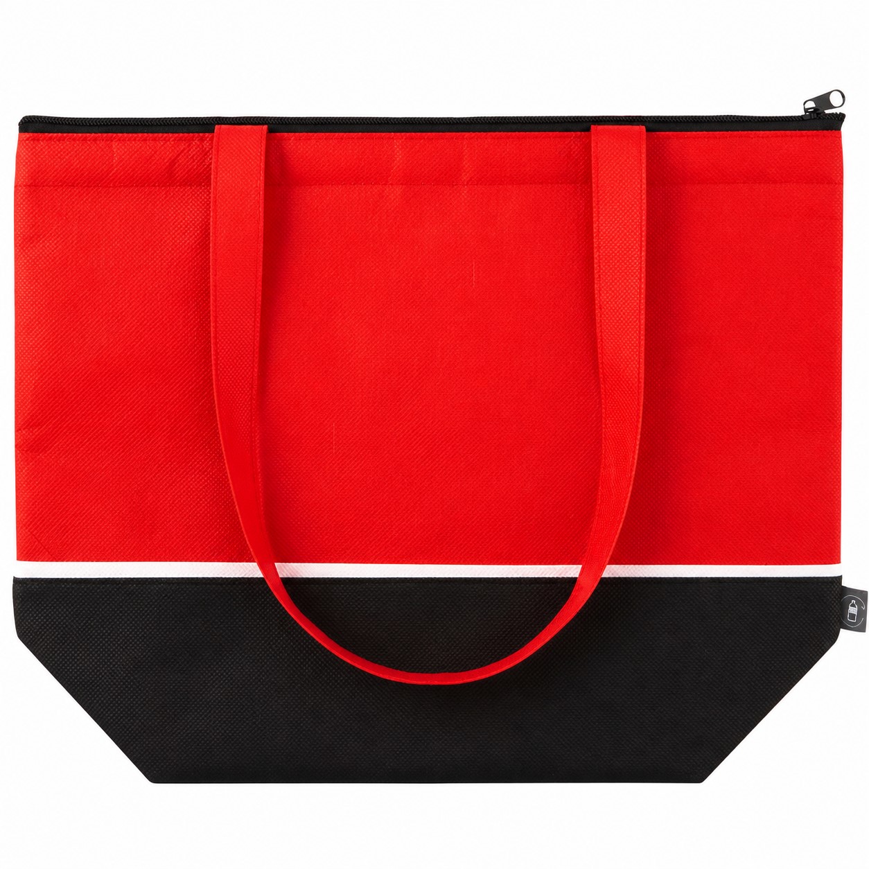Zippered Insulated Polyester Carry Tote — view 2
