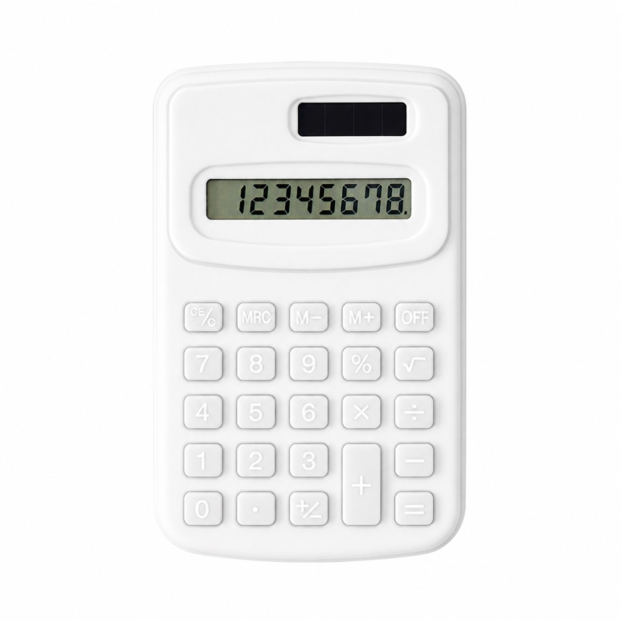 Mini ABS Solar Calculator — White