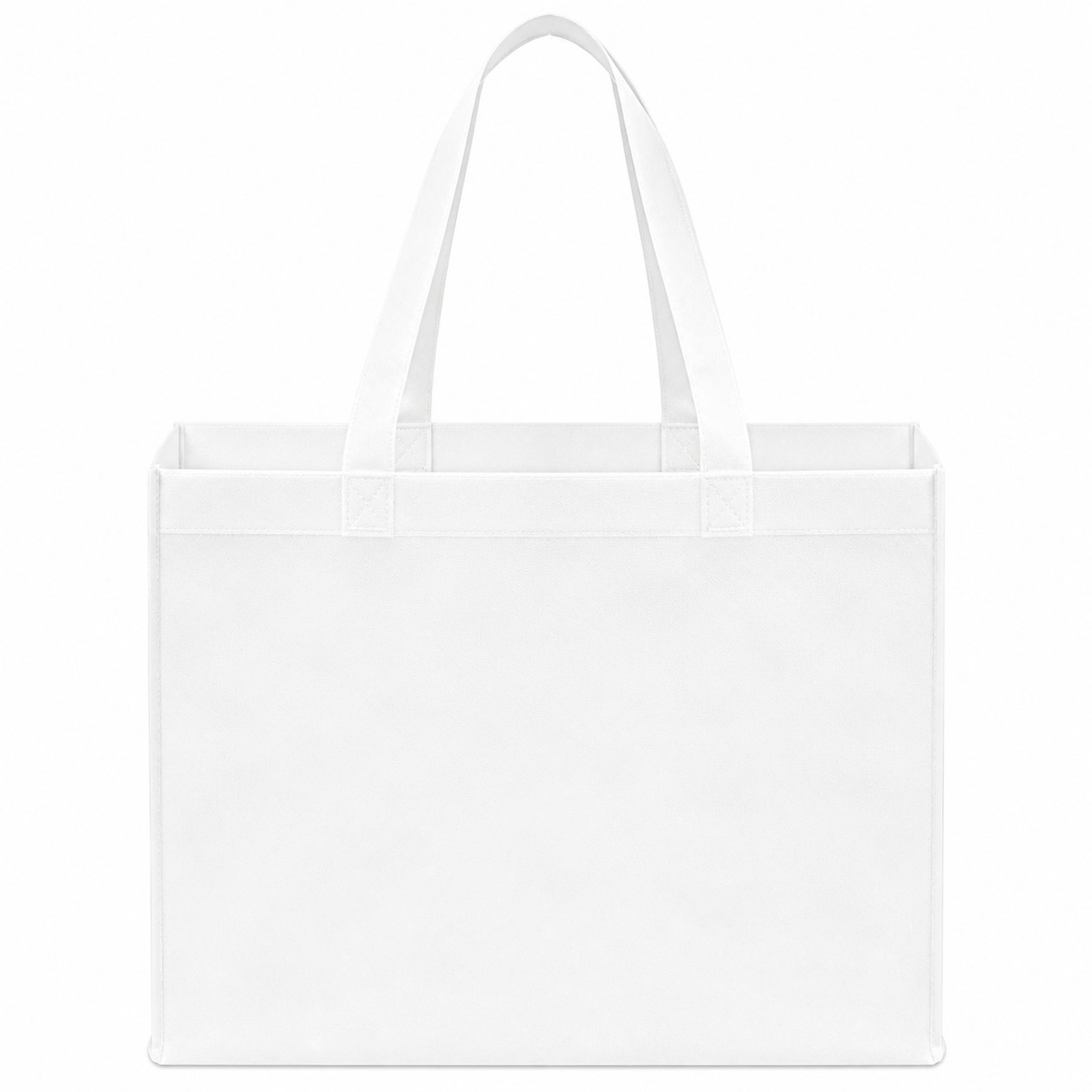 Wide Polyester Reusable Shopper Tote — view 2