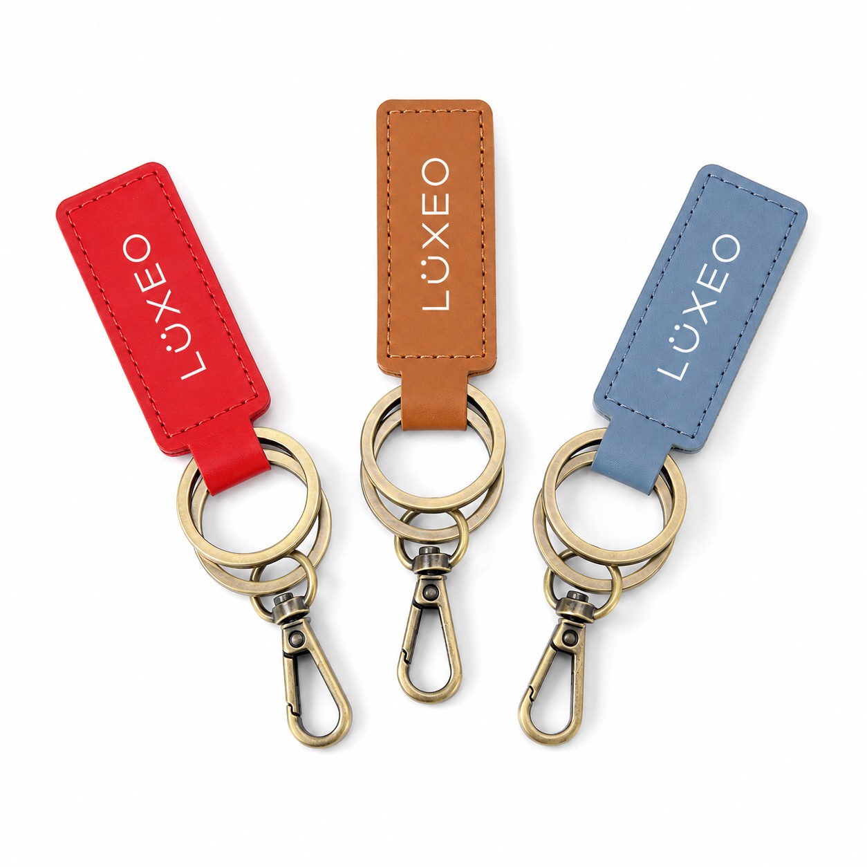 Saddle Leather Keychain Tag