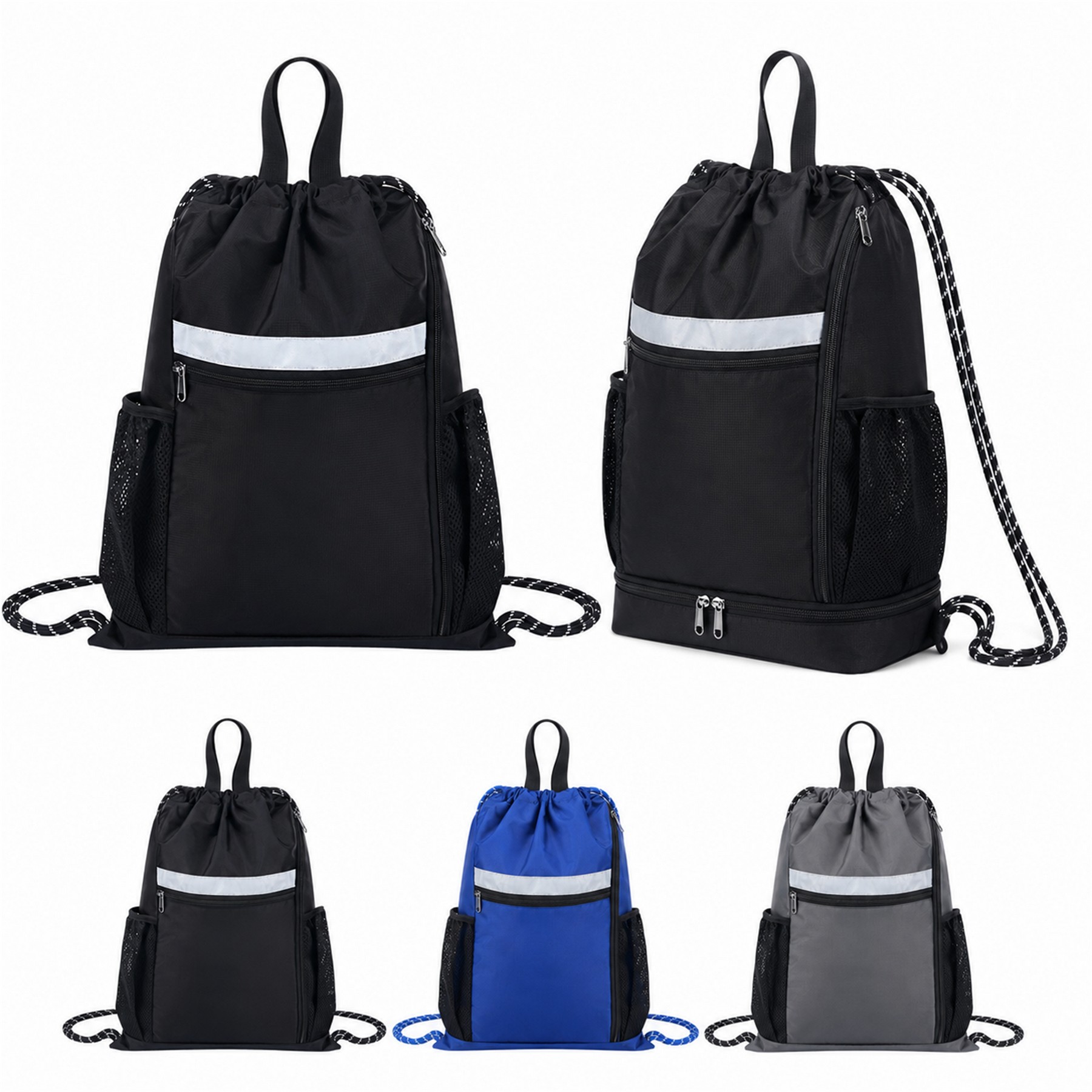 Nylon Reinforced Handles Drawstring Bag