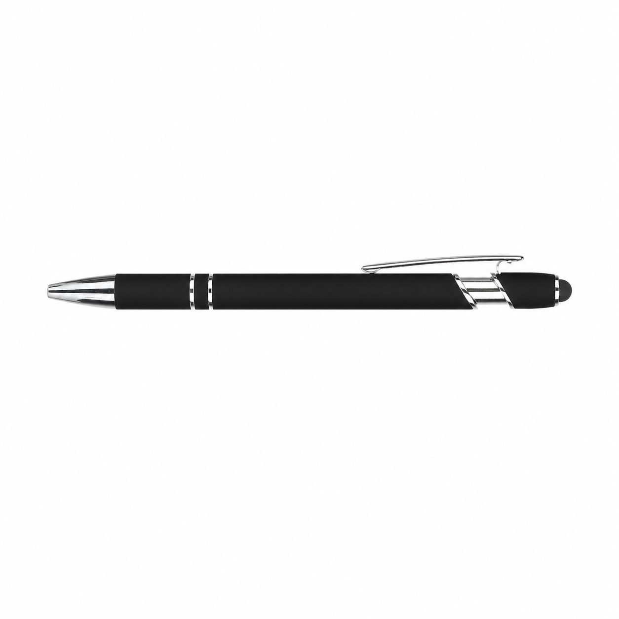 Metal Ballpoint Stylus Pen — Black