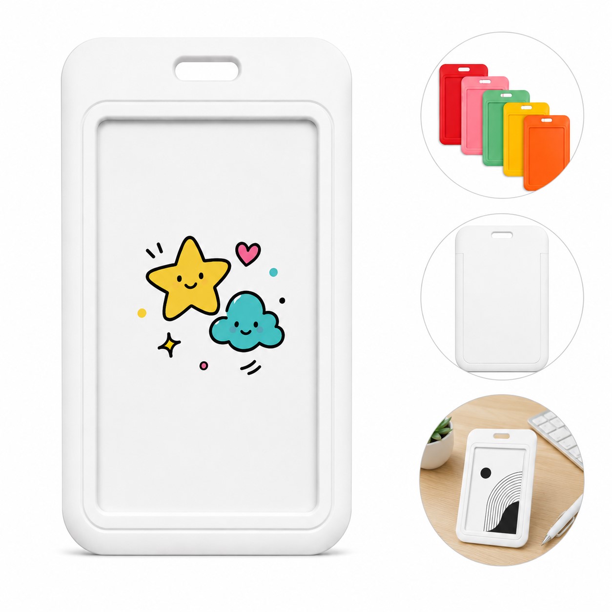 Vertical PVC ID Card Protector