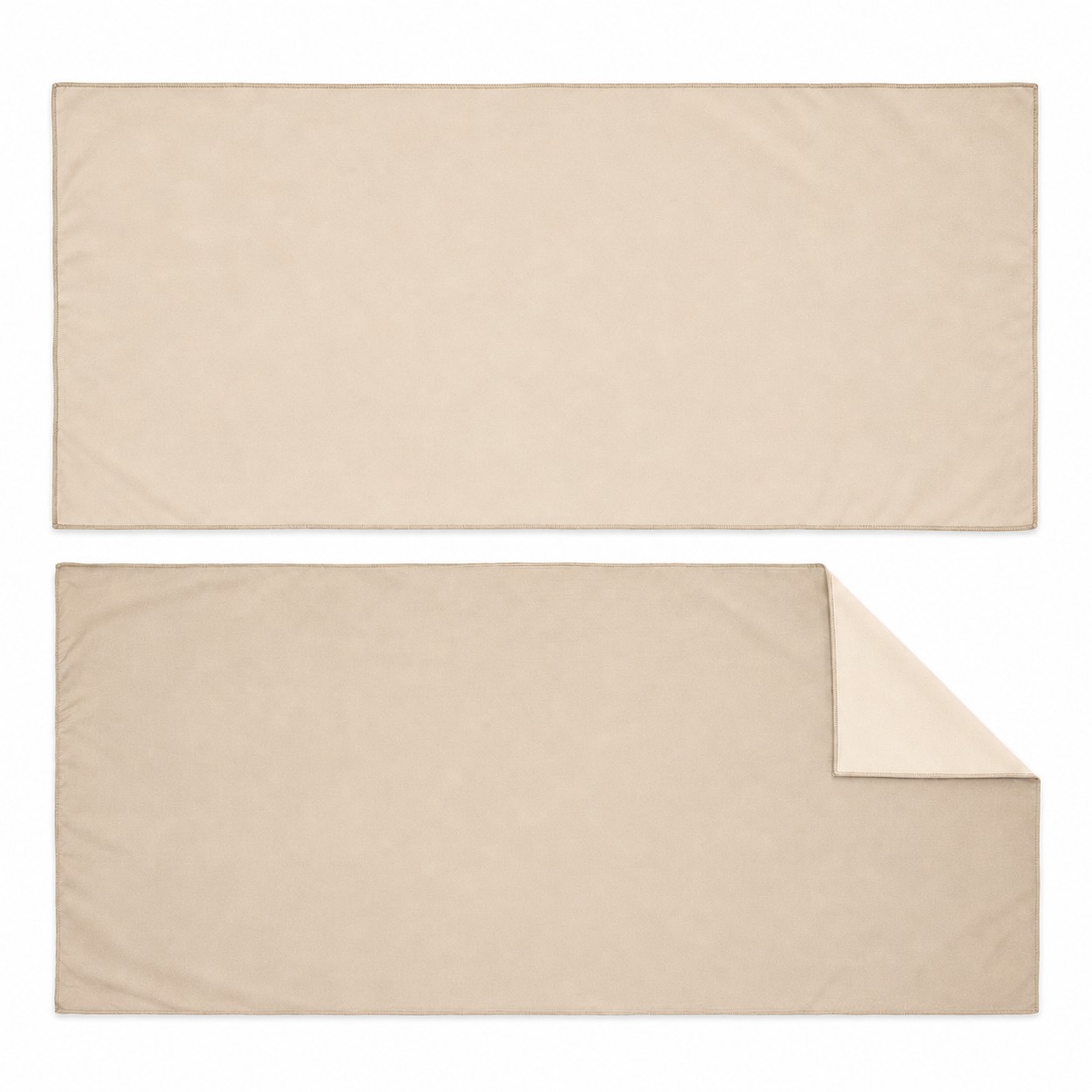 Microfiber Polyester Beach Towel — Beige