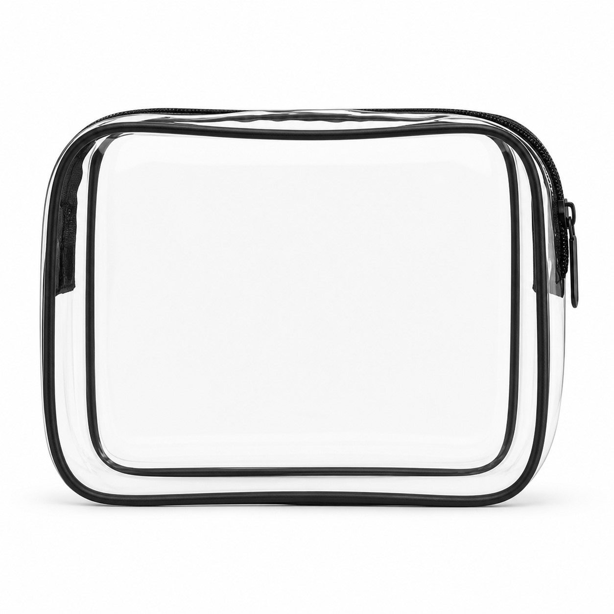 Transparent PVC Toiletry Bag With Reinforced Seams — view 2